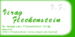 virag fleckenstein business card